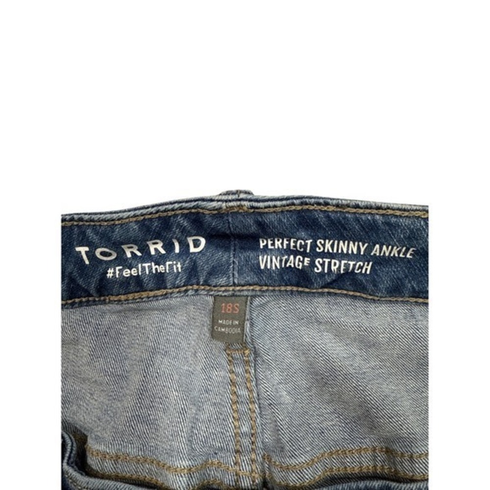 Torrid Women's 18 S Skinny‎ Ankle Jeans Grunge Y2K Retro Boho Festival Casual - Picture 8 of 12